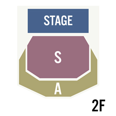 東京ガーデンシアター客席マップ2F